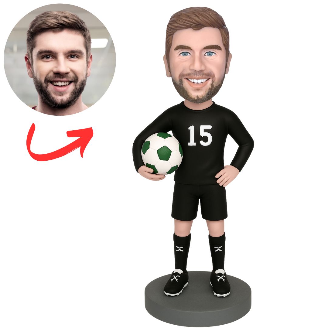 Custom No. 15 Male Soccer Player Bobbleheads Gifts