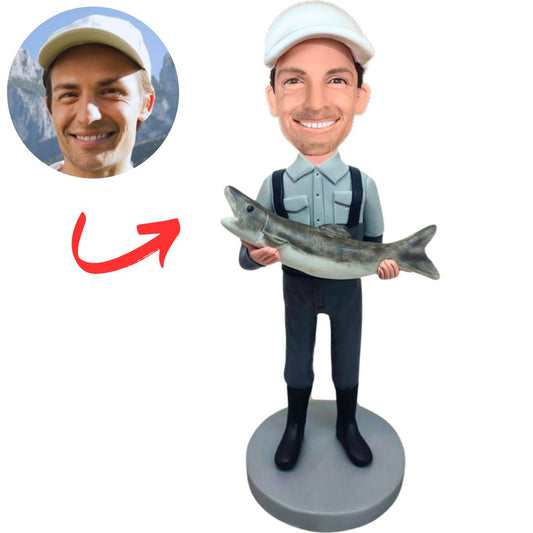 Happy Fish Man Custom Bobbleheads