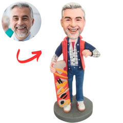 Happy Skateboard Man Custom Bobbleheads