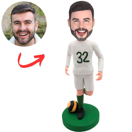 No. 32 Soccer Player Custom Sports Bobbleheads