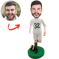 No. 32 Soccer Player Custom Sports Bobbleheads