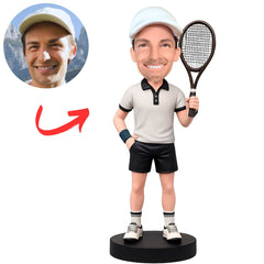 Custom Male Tennis Player Bobbleheads Figurine
