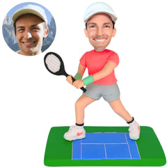 Athletes on The Tennis Court Custom Bobbleheads