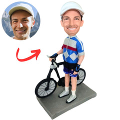 Biker Bicyclists Custom Bicycle Bobbleheads Personalized Gifts