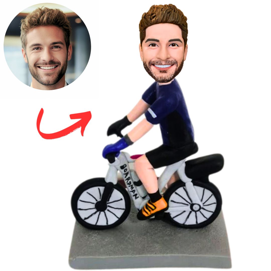 Rider Mountain Bike Racing Custom Bike Bobbleheads