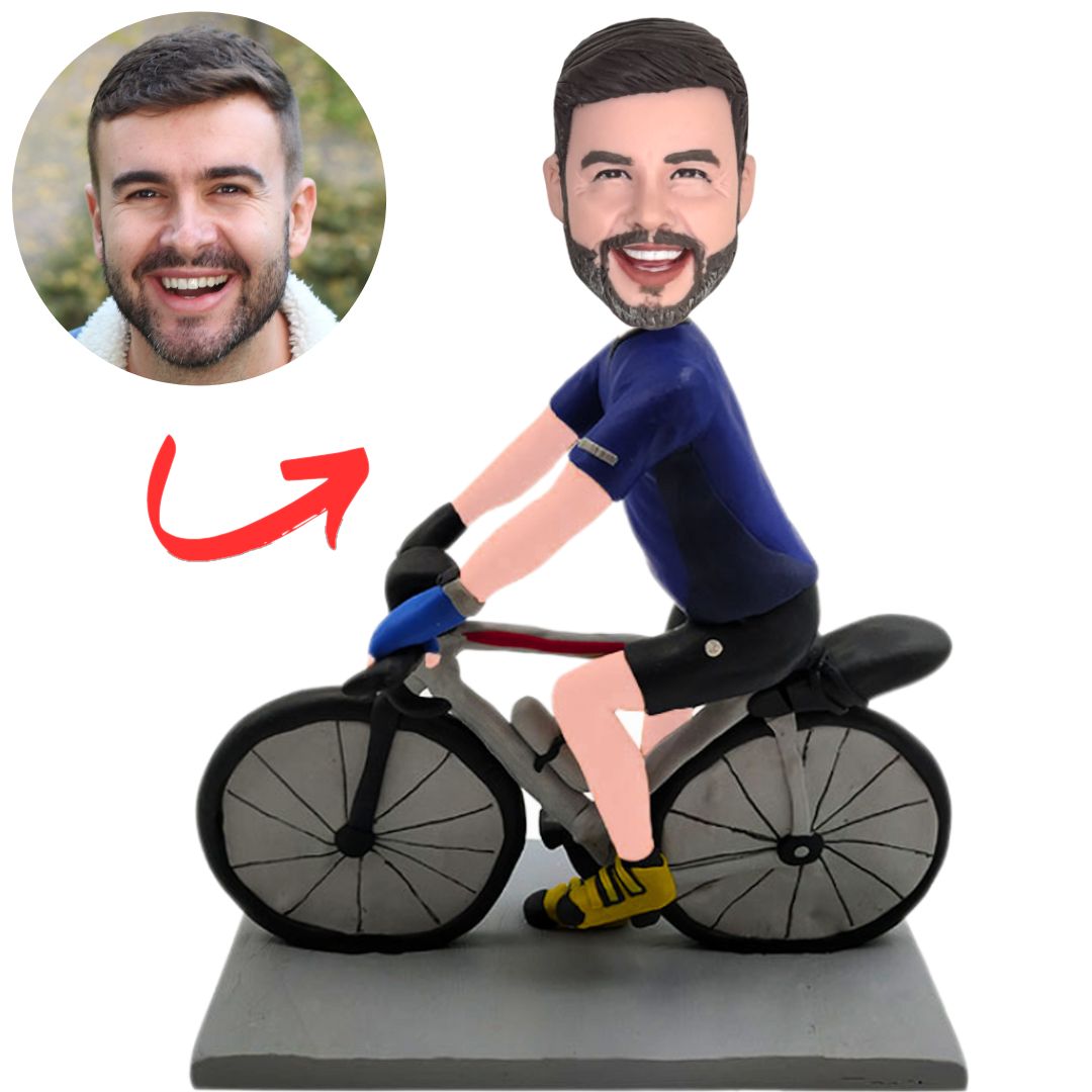 Handmade Cyclist Custom Cycling Bobbleheads Gifts