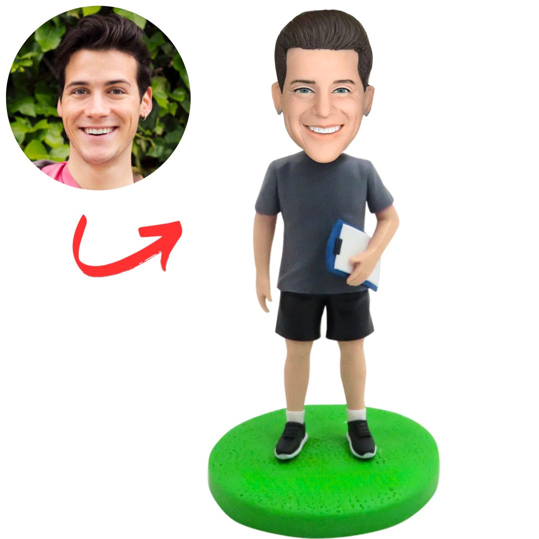 Male Sports Coach Custom Coach Bobbleheads