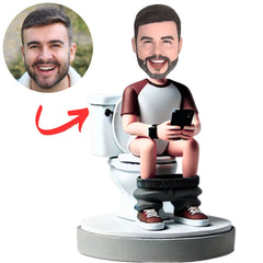 Custom Funny Man with Two Gold Chains Bobbleheads