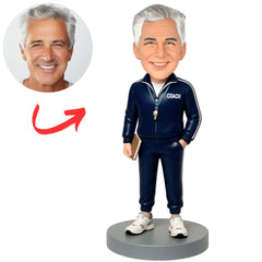 Sports Suit Male Coach Custom Bobbleheads