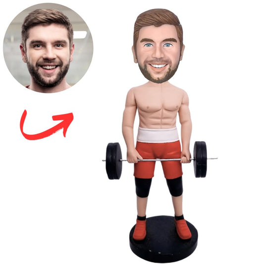 Custom Bobbleheads Strong Weightlifter Gifts for Him