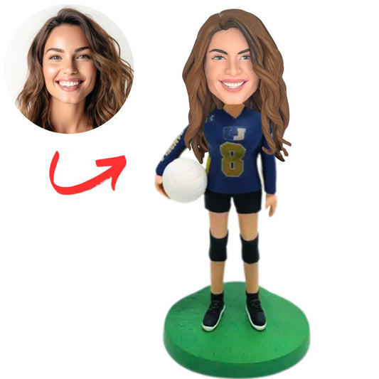 Female Volleyball Player Custom Bobbleheads