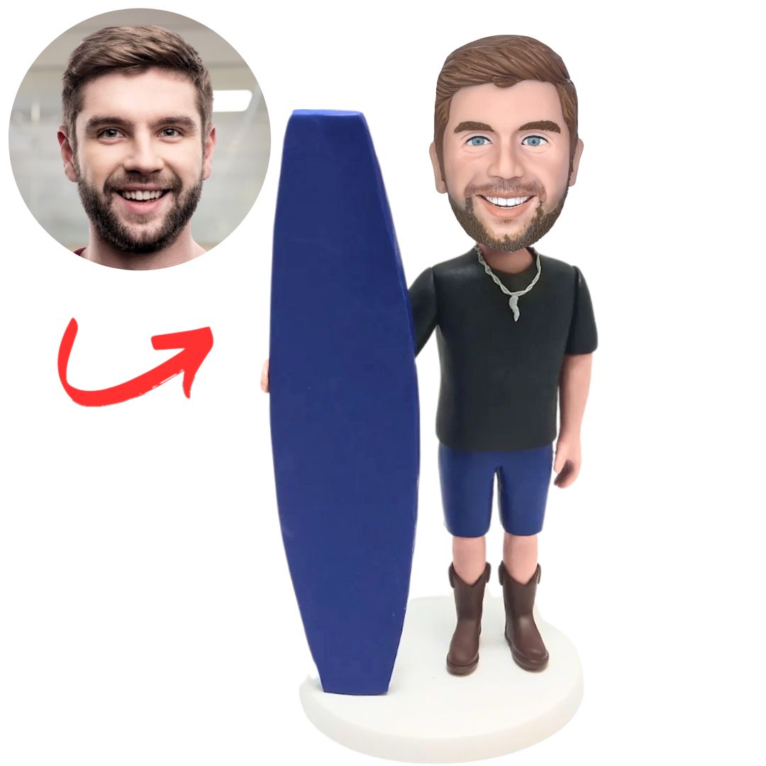 Surfer Dude Custom Bobbleheads Gifts for Him