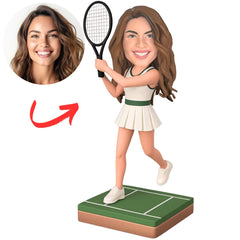 Custom Tennis Bobbleheads Beautiful Girl Tennis Player