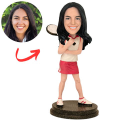 Custom Sports Bobbleheads Beautiful Woman Tennis Player
