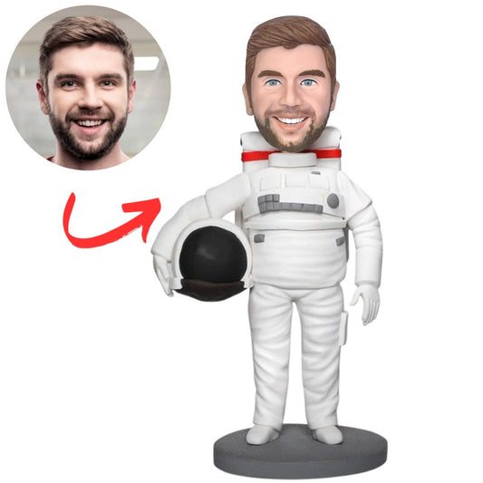 Custom Astronaut Bobbleheads Male Astronaut with Bag