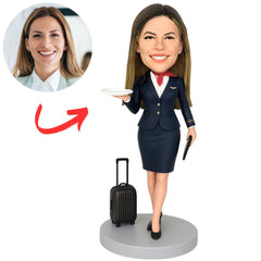Custom Bobbleheads Beautiful Stewardess
