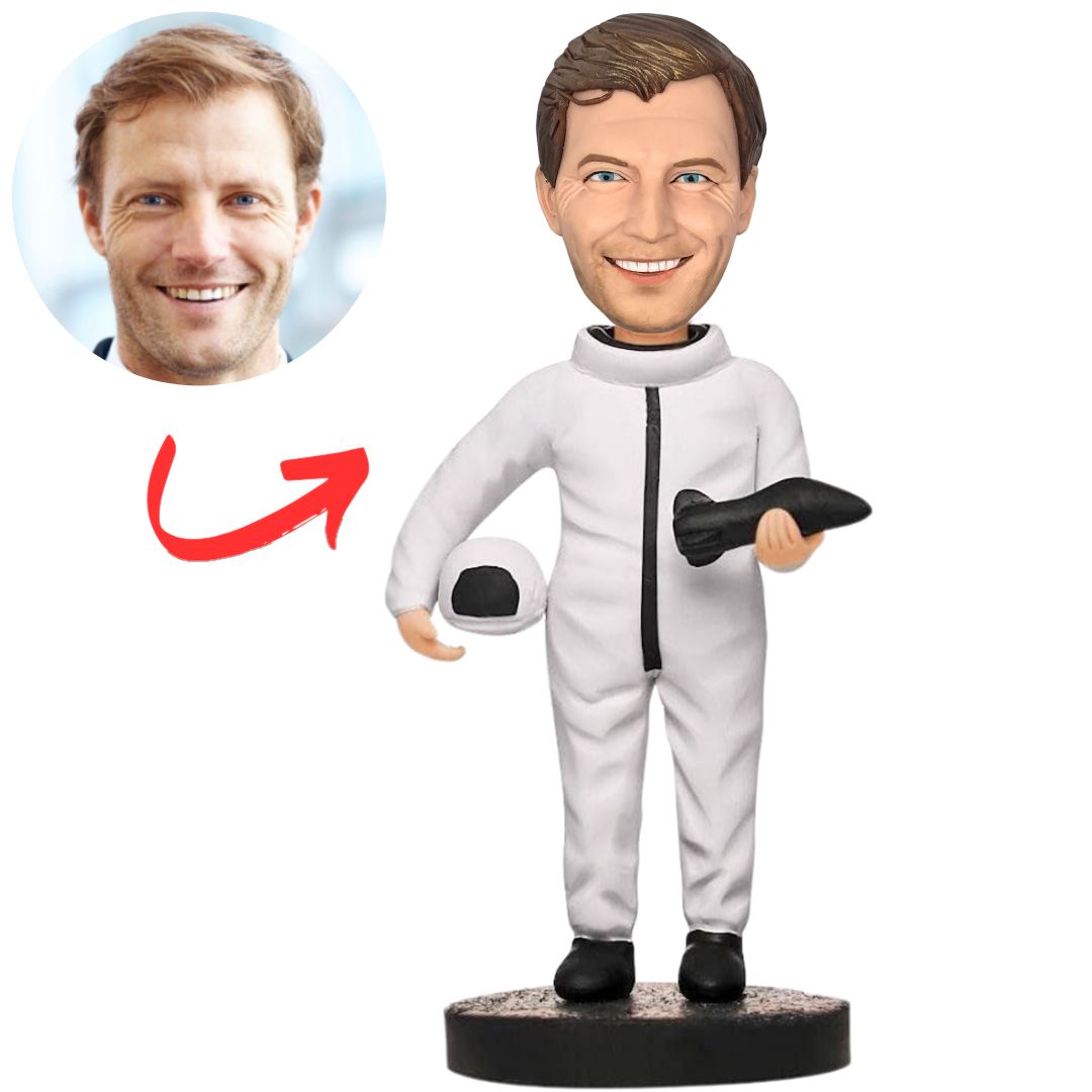 Male Astronaut Personalized Astronaut Bobbleheads