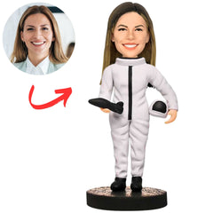 Female Astronaut Personalized Astronaut Bobbleheads