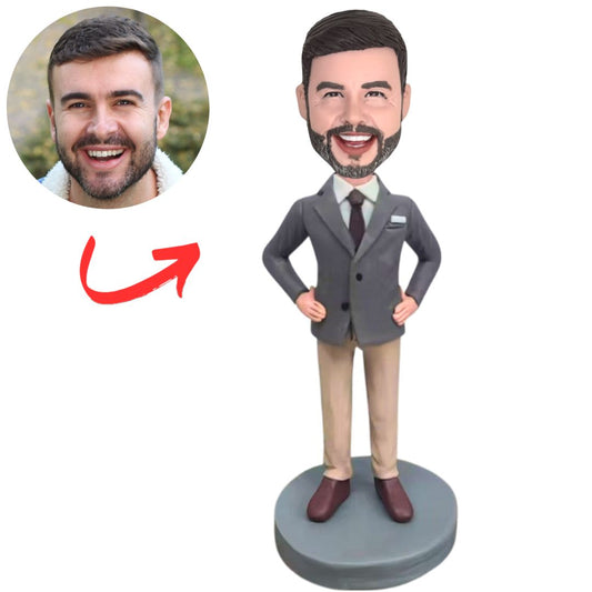 Bank Manager Business Man Personalized Business Bobbleheads