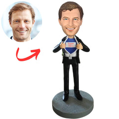 Super Hero Personalized Superman Bobbleheads