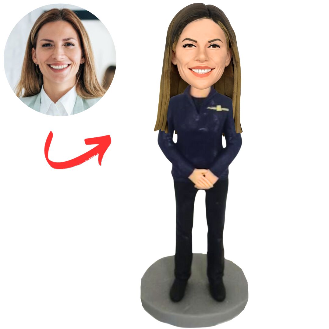 Bank Staff Business Lady Custom Bobbleheads