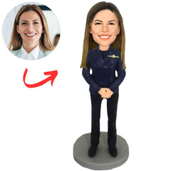 Bank Staff Business Lady Custom Bobbleheads
