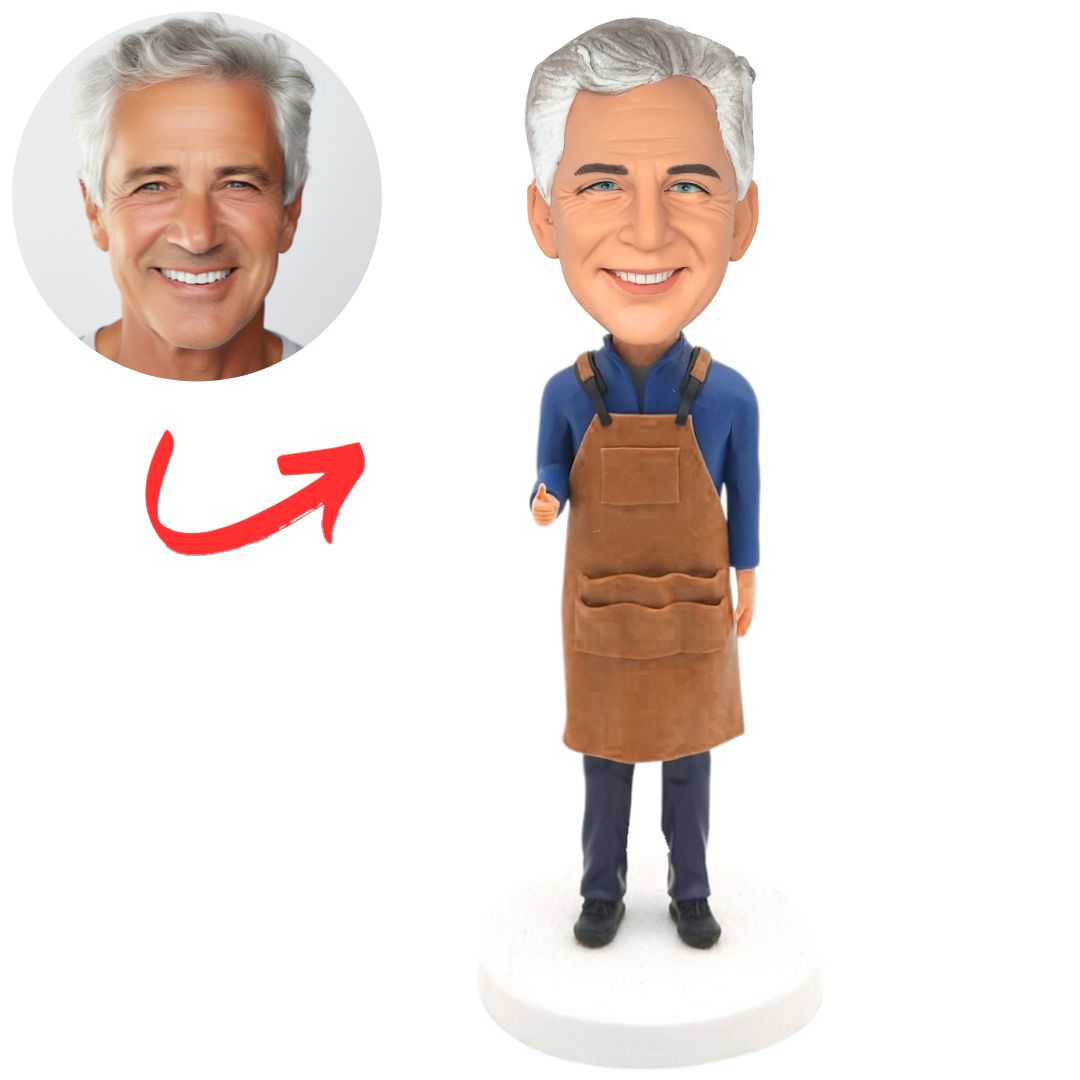Butcher in Apron Custom Butcher Bobbleheads