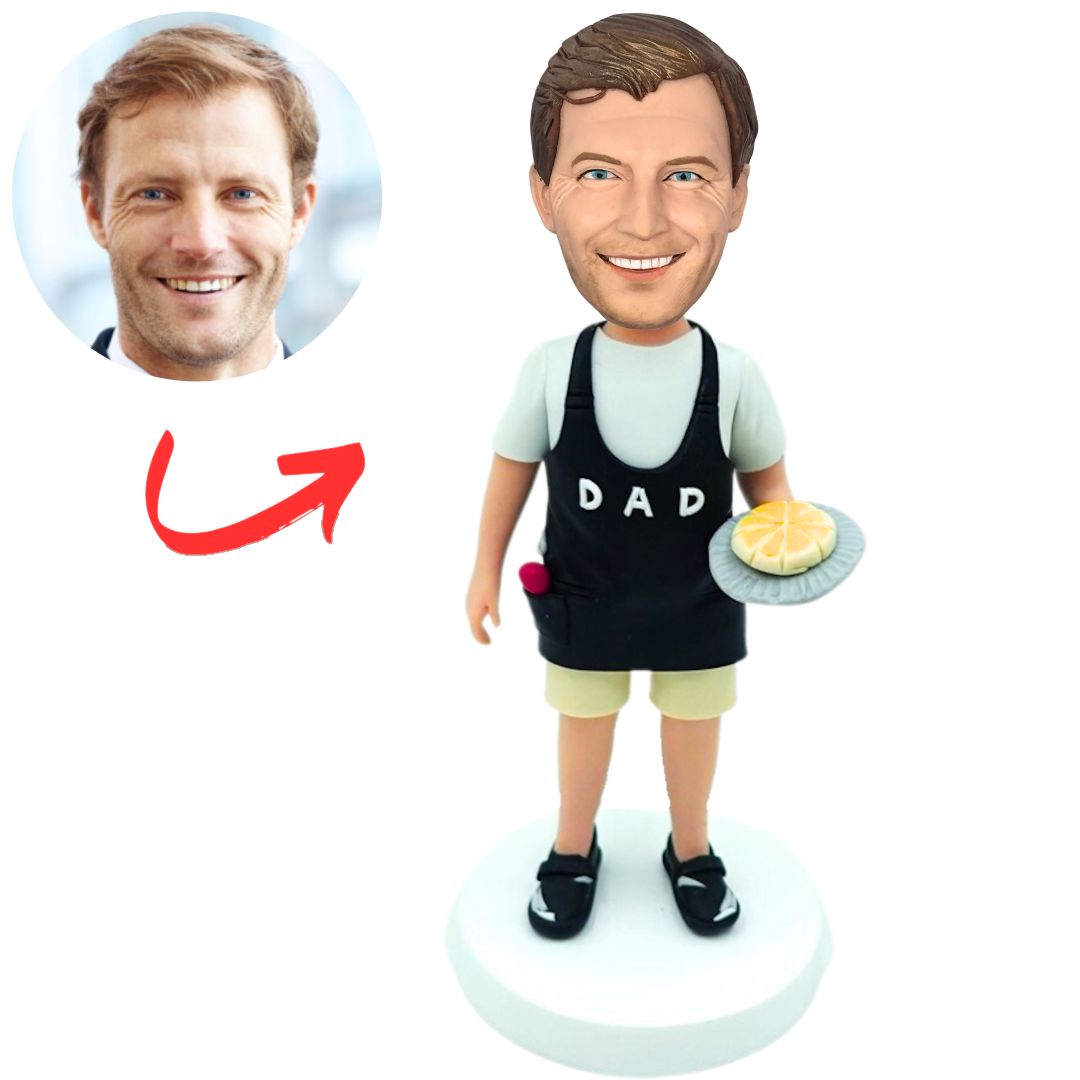 Pizza Chef Dad Custom Chef Bobbleheads