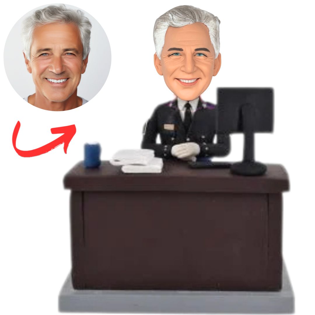 Colonel Police Personalized Police Bobbleheads