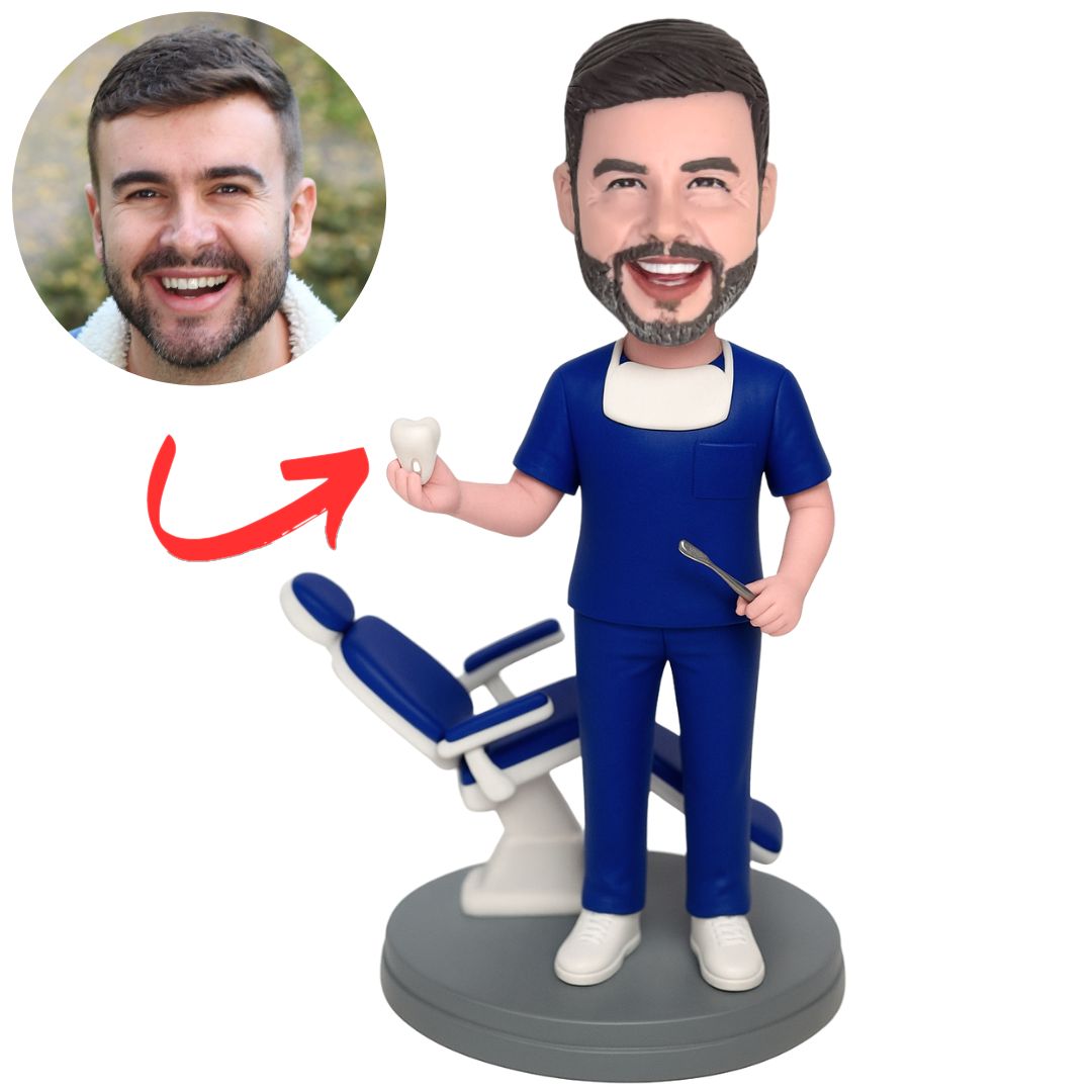 Dentist And Dental Chair Custom Doctor Bobbleheads
