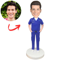 Operating Room Male Doctor Custom Bobbleheads