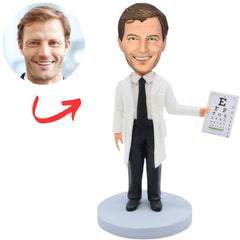 Male Ophthalmologist Custom Doctor Bobbleheads
