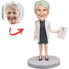 Female Ophthalmologist Custom Doctor Bobbleheads
