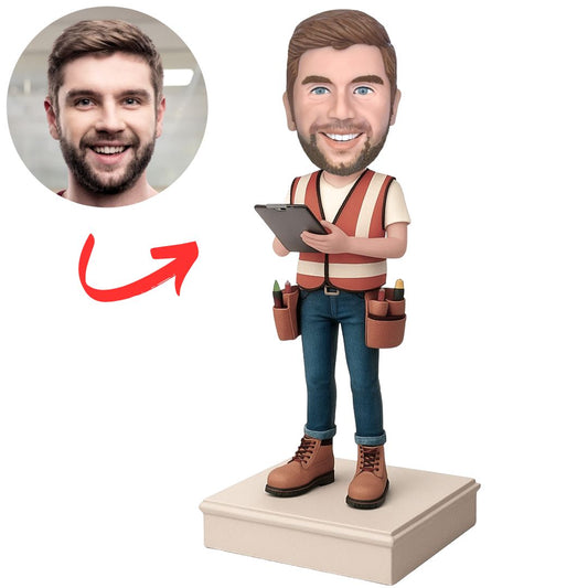 Fully Equipped Engineers Personalized Bobble Head