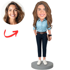Cool Female Engineer Custom Engineer Bobbleheads