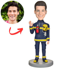 Fireman Chief Custom Firefighter Bobbleheads