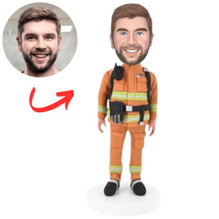 Personalized Firefighters Fireman Bobbleheads