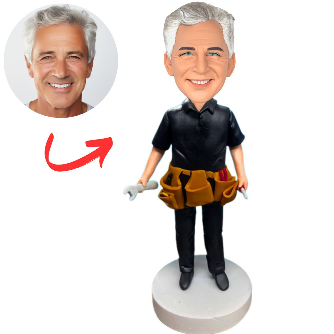 Repairman Holding Tools Custom Bobbleheads