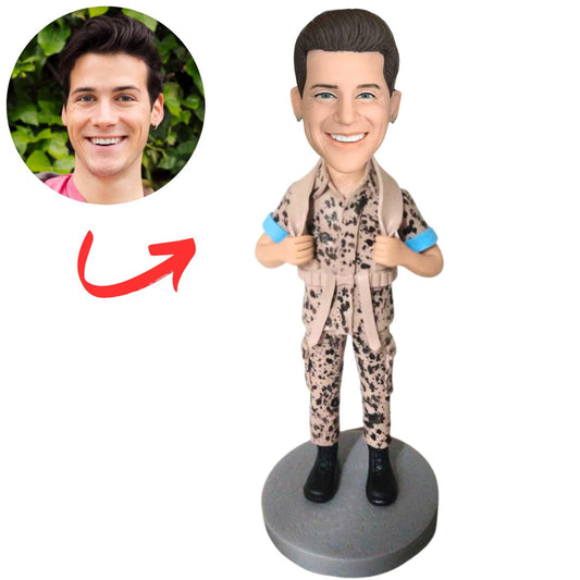 Cool Male Soldier Custom Bobbleheads