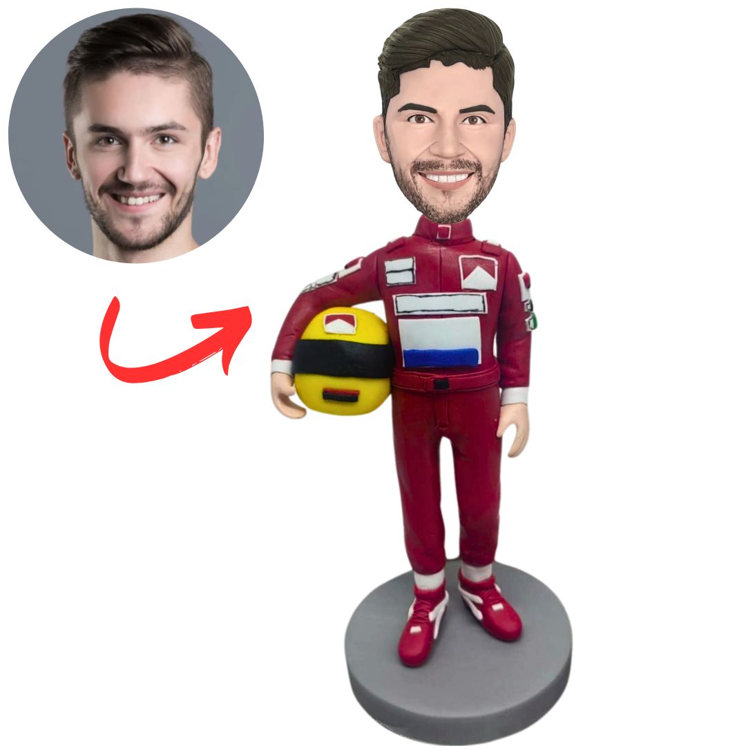Custom Bobbleheads Male Racing Driver