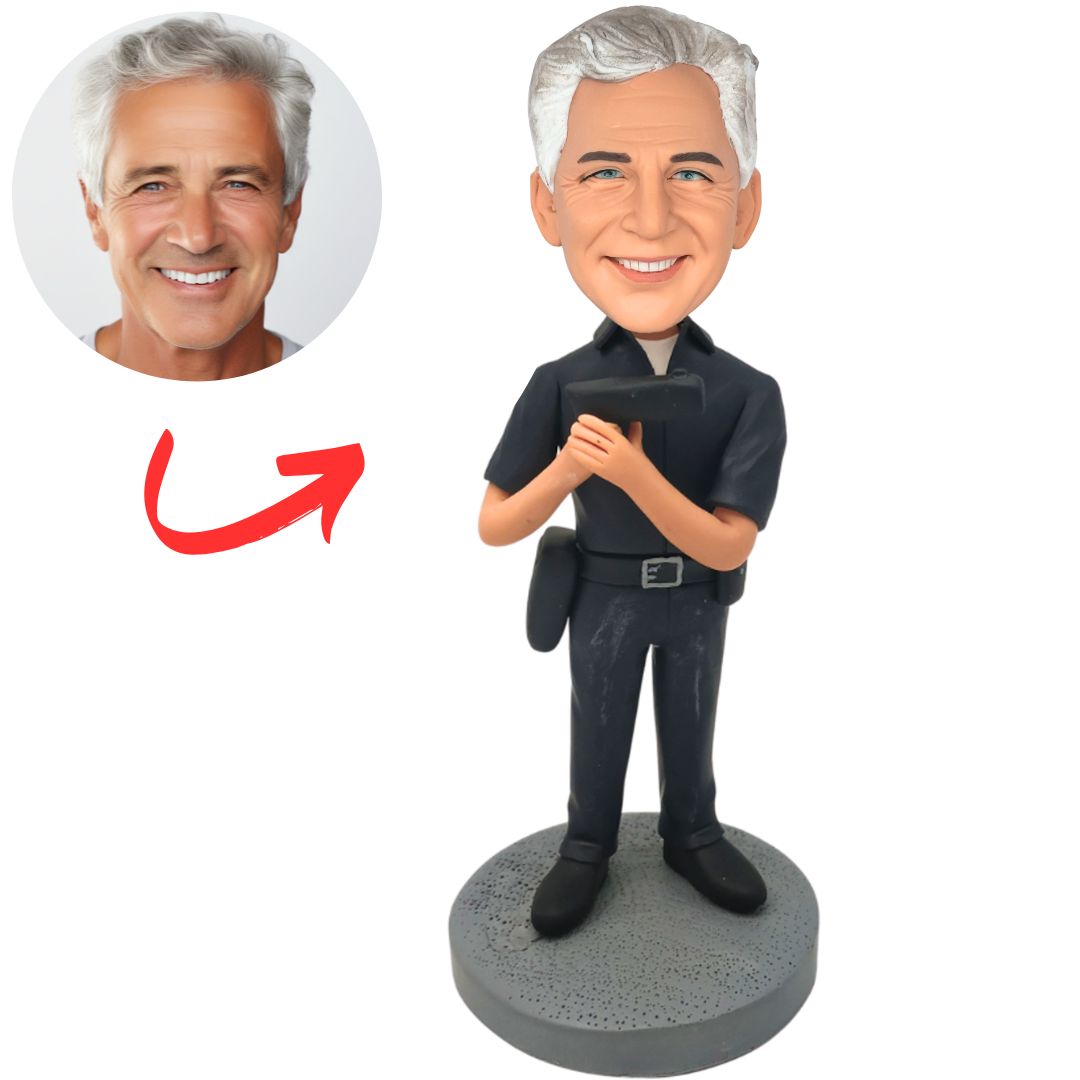 Policeman with a Pistol Custom Bobbleheads