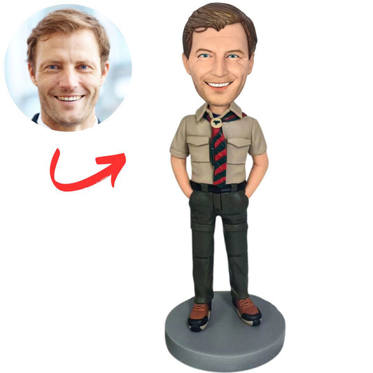 Officer with Tie Custom Police Bobbleheads