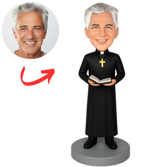 Priest with Bible Custom Priest Bobbleheads