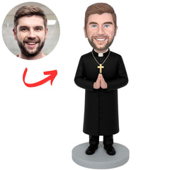 Black Coat Pastor Personalized Bobbleheads