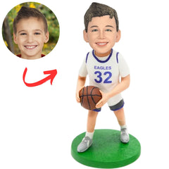 Boy Basketball Player Custom Child Bobbleheads