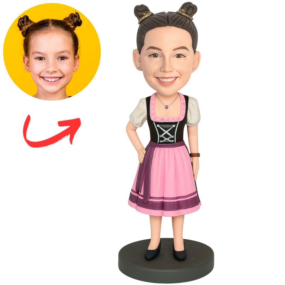 Beautiful Girl in a Skirt Custom Bobbleheads