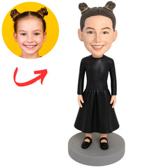 Girl in Black Skirt Custom Bobbleheads