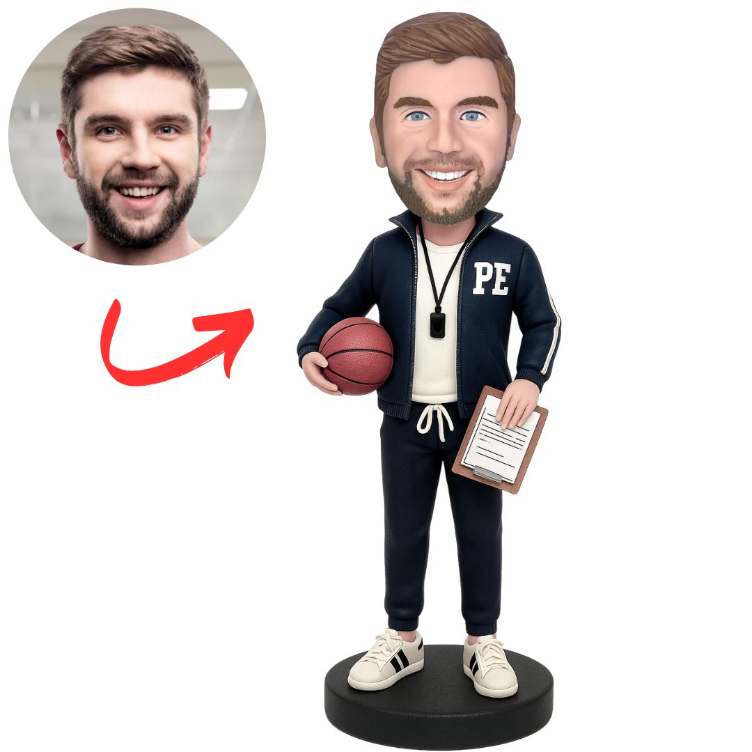 PE Male Teacher Custom Teacher Bobbleheads