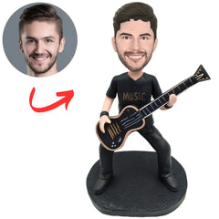 Male Guitar Player Custom Bobbleheads