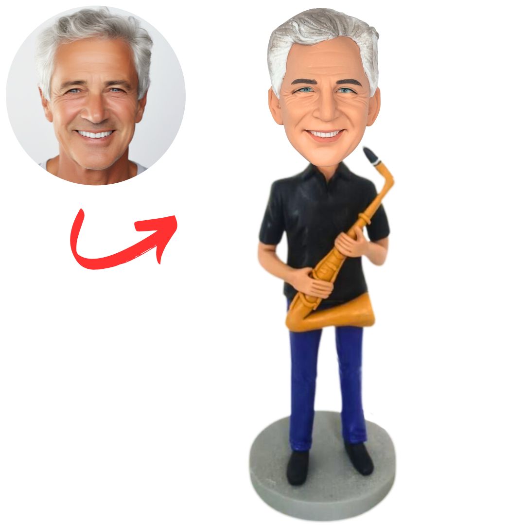 Musician Saxophone Player Custom Bobbleheads